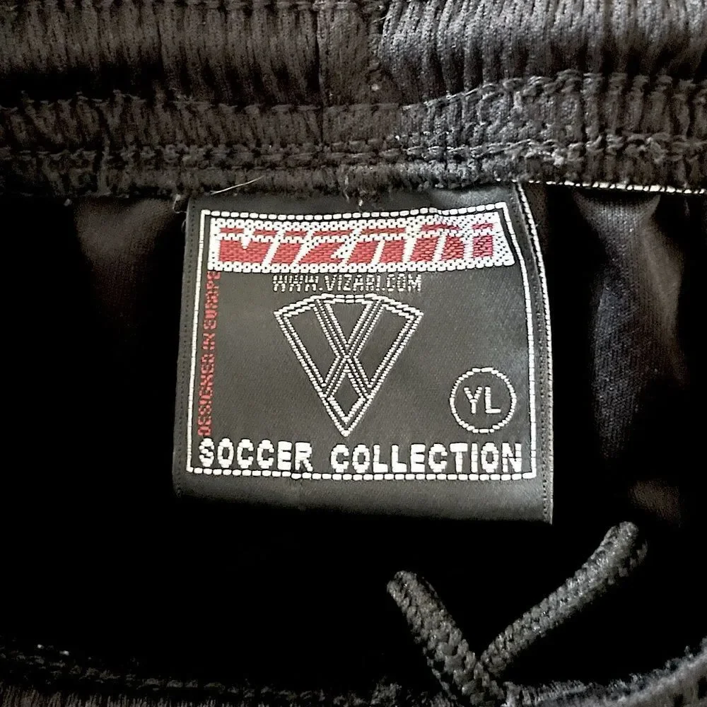 New! Youth Vizari Black Mesh Soccer Shorts. Size Youth Large.
